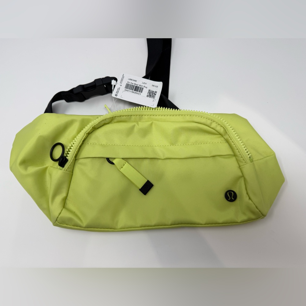 lululemon athletica Lime Green On the Beat belt bag 4.5L